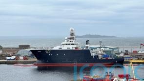 MV Petrel back in the water more than a month after toppling over in dry dock