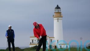 Trump plays golf at Turnberry course on third day of Scotland visit