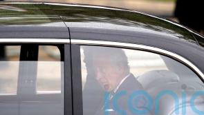 Charles and Camilla cheered by crowds in The Mall during first coronation appearance