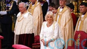 Camilla wears coronation outfit by longtime fashion collaborator Bruce Oldfield