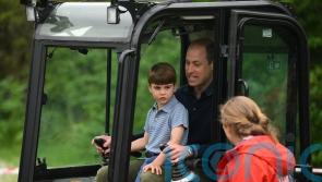 Prince Louis digs in with family at Big Help Out event renovating Scout hut