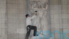 BBC begins work to repair defaced statue by controversial sculptor Eric Gill