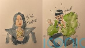 #DrawEurovision: Artists create quick caricatures as Eurovision acts perform