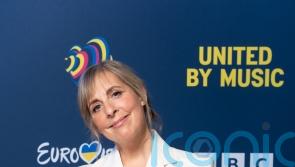 Mel Giedroyc appears as ‘butter-churning Polish milkmaid’ in Eurovision skit