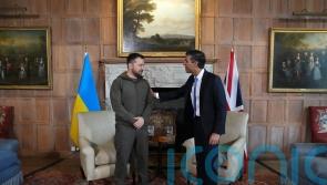 Zelensky compared to Churchill at Chequers meeting with Sunak