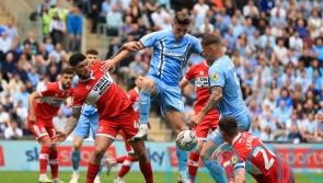 Coventry’s Mark Robins feels pressure is on Middlesbrough in play-off second leg
