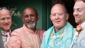 Chelsea Flower Show hosts first wedding with same-sex couple
