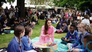 Kate joins school pupils for Chelsea Flower Show’s first children’s picnic