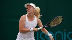 Fran Jones in tears after being forced out of French Open qualifying with injury