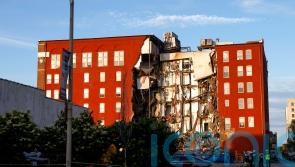 Rescue operation under way after Iowa apartment building partially collapses