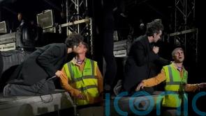 The 1975’s Matty Healy kisses crowd safety worker mid-performance in Denmark