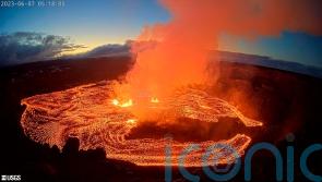 Kilauea volcano on Hawaii begins erupting again after three-month pause