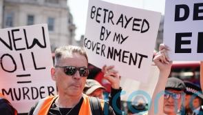 Labour donor Dale Vince joins Just Stop Oil protest in Westminster