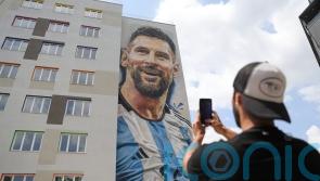 ‘It’s Messi’s moment’: Mural of footballer covers student dormitory in Tirana