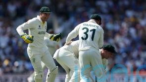 India bid hit by stunning Cameron Green catch after Australia set record target