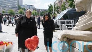 Home Secretary lays wreath to three killed in deadly city rampage