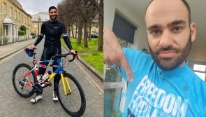 Man cycles around London in heart shape for Refugee Week
