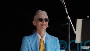 Tilda Swinton joins Max Richter on Glastonbury stage for spoken word performance