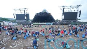 Glastonbury clean-up under way after weekend of revelry