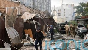 Three children among 10 killed as missile hits pizza restaurant in Ukraine