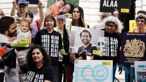 Family of jailed British-Egyptian activist lead vigil to demand his release
