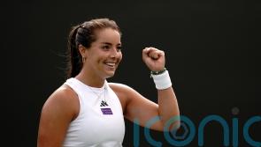Jodie Burrage will celebrate with Percy Pigs after first win at Wimbledon