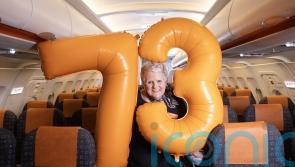 One of UK’s oldest flight attendants celebrates 73rd birthday