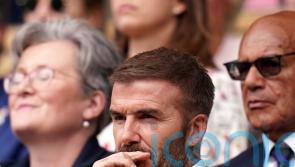 David Beckham, Bear Grylls and Lord Bragg among stars at day three of Wimbledon