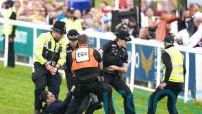 Animal rights activist who ran on to track at Epsom ‘endangered’ security