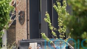 Seven children hurt after car collides with girls’ prep school building
