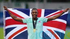 Zharnel Hughes reveals hospital trip after completing sprint double