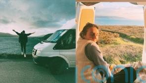 Nomad who lives off-grid in a van uses art to promote ‘respect’ of the ocean after seeing plastic waste on her travels