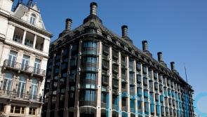 Water floods into atrium of Parliament’s Portcullis House as glass roof breaks