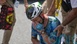Mark Cavendish expects recovery to be ‘number of weeks’ after collarbone surgery