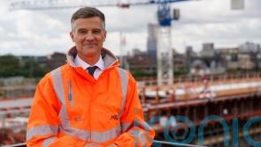 Harper pays tribute to outgoing HS2 chief on visit to station construction site