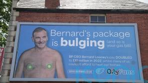 ‘OilyFans’ billboards show BP chief executive topless after earning £10 million