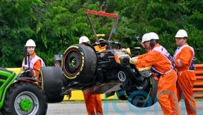 More woe for Sergio Perez as Red Bull driver crashes out of practice in Hungary