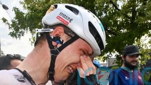 Matej Mohoric takes photo finish to win stage 19 of Tour de France