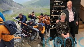 Paralysed mum and Ukrainian refugee she sponsors ‘expand world’ by climbing Snowdon in wheelchairs