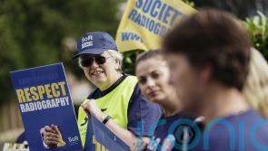 Radiographers in England take to picket lines over pay and staffing