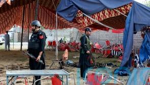 IS claims responsibility for suicide bombing at rally that killed 54 in Pakistan
