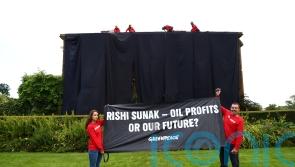 Greenpeace activists scale Sunak’s house in protest at oil drilling ‘frenzy’