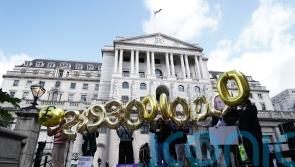 Protesters demand windfall tax on banks as interest rates rise