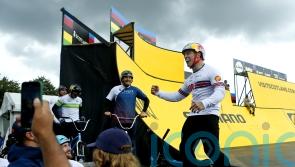 Kieran Reilly delivers emphatic bike drop after claiming BMX Freestyle Park gold