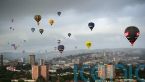 Hot air balloons fill sky above Bristol during annual fiesta