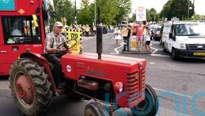 Ulez protest featuring tractors and three-wheel car brings traffic to standstill