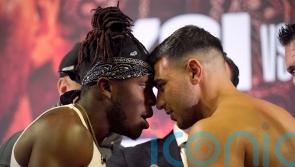 Tommy Fury’s father tips over table at press conference for KSI bout