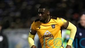 Managerless Eastleigh beat 10-man Aldershot to claim first win of the season.