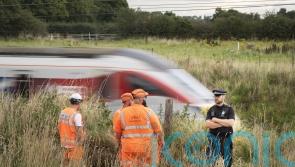 Police officer hit by train while helping distressed man on railway tracks dies