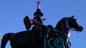 New cone on Glasgow statue near Banksy exhibition venue not added by artist